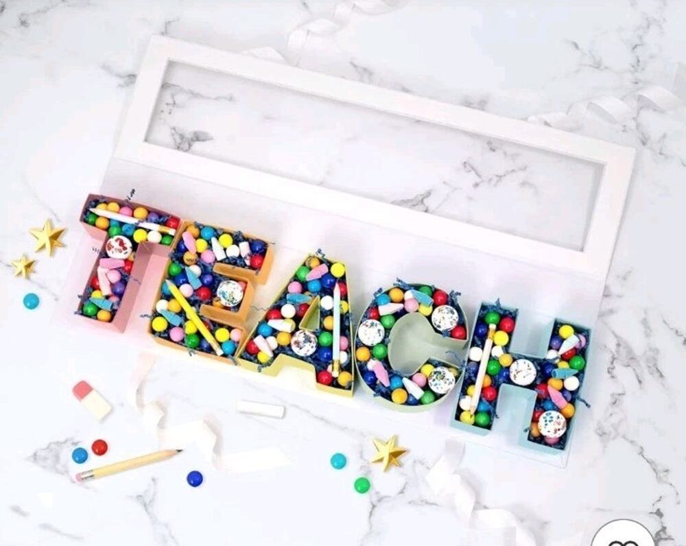 Cook With Color TEACH Fillable Gift Box Teacher Appreciation Back to School NEW
